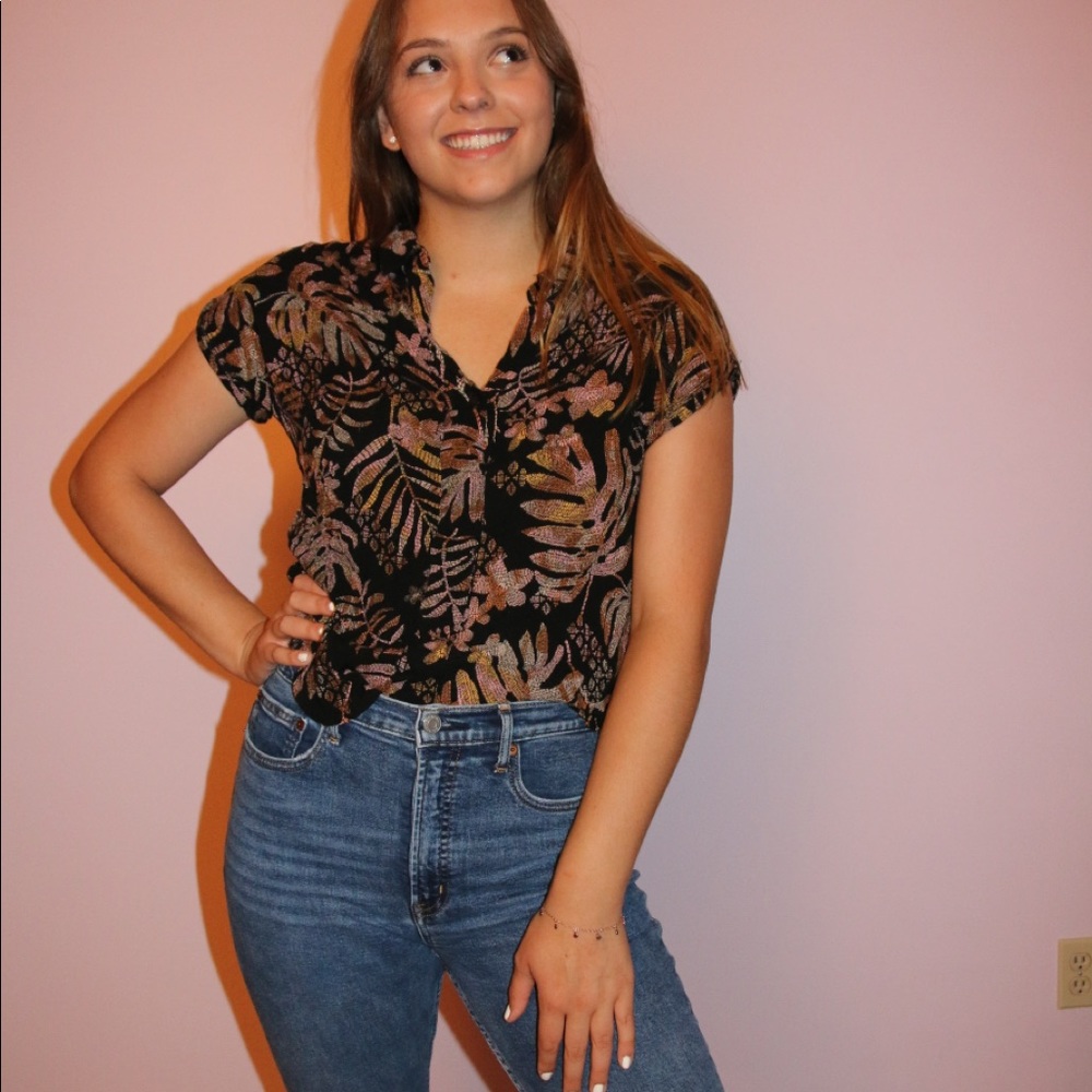 Black Target Printed Shirt